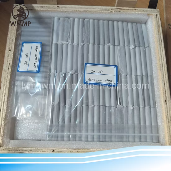 Aste in tantalio lucidato brillante 99,95% Dia10 Lunghezza 50mm per metallurgico